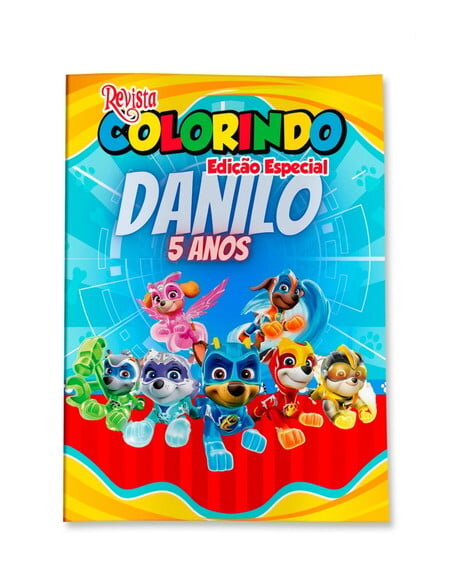 Livro de Colorir  Patrulha Canina Super Filhote 14x10 | Lembrancinha Festa Infantil