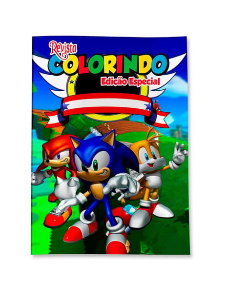 Livro de Colorir  Sonic 14x10 | Lembrancinha Festa Infantil