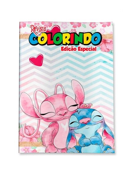 Livro de Colorir  Stitch a Angel 14x10 | Lembrancinha Festa Infantil
