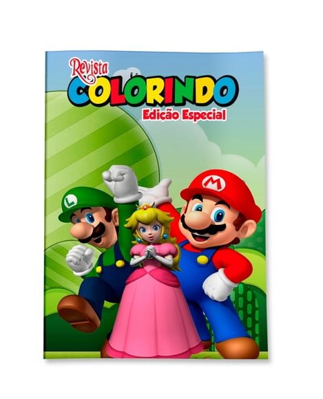 Livro de Colorir  Super Mario 14x10 | Lembrancinha Festa Infantil