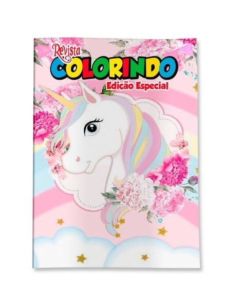 Livro de Colorir  Unicórnio 14x10 | Lembrancinha Festa Infantil