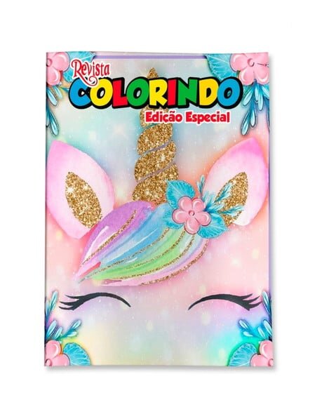Livro de Colorir  Unicórnio 14x10 | Lembrancinha Festa Infantil