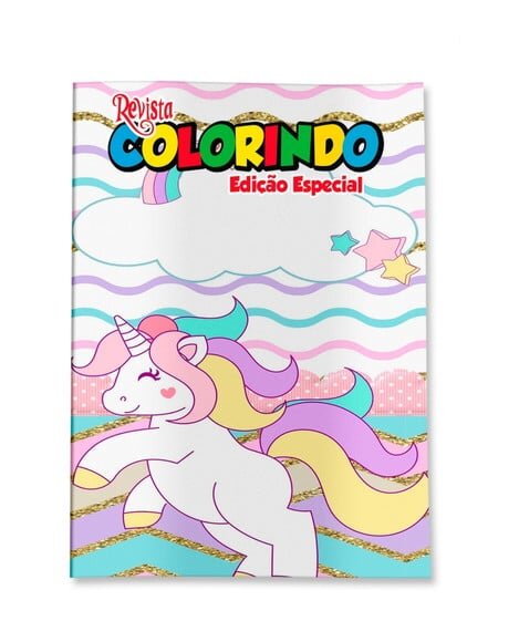 Livro de Colorir  Unicórnio 14x10 | Lembrancinha Festa Infantil