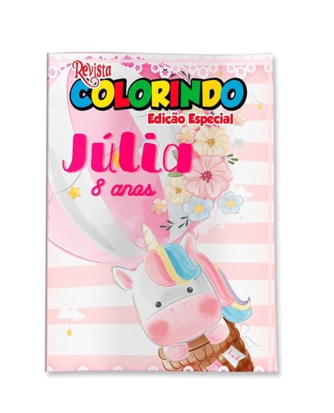 Livro de Colorir  Unicórnio 14x10 | Lembrancinha Festa Infantil