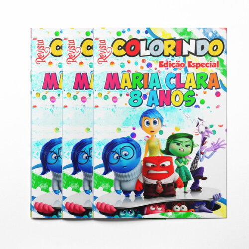 Livro de Colorir  Divertidamente 2 | Tam G 15x21 cm | Lembrancinha Festa Infantil