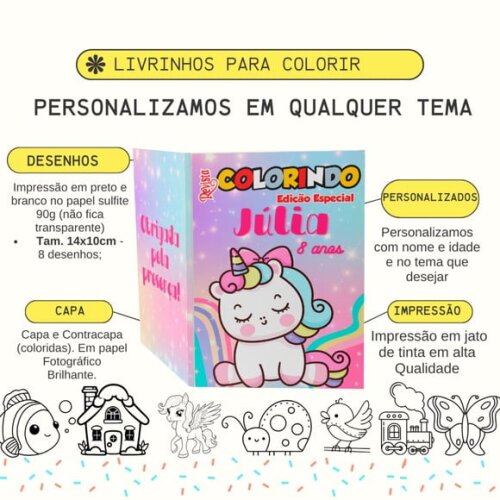 Kit Colorir com Giz  Guerreiras do Kpop 14x10cm | Lembrancinha Fe