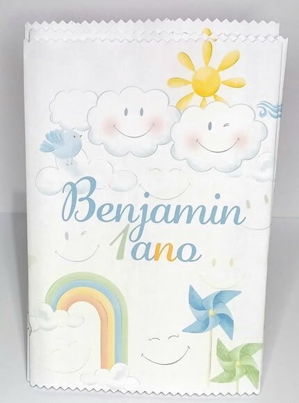 Saquinho para Salgadinho Personalizado 365 Sorrisos Personalizado