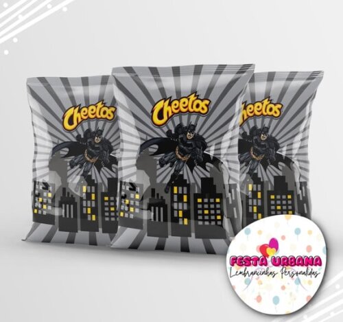 Saquinho para Salgadinho Personalizado Batman Personalizado | Festa Infantil