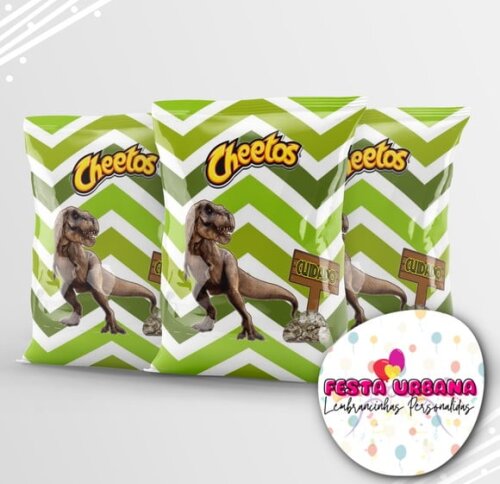 Saquinho para Salgadinho Personalizado Dinossauro Jurassic Park Personalizado | Festa Infantil