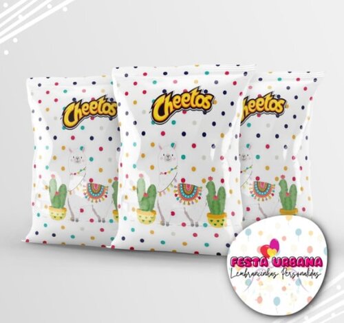 Saquinho para Salgadinho Personalizado Lhama Personalizado | Festa Infantil