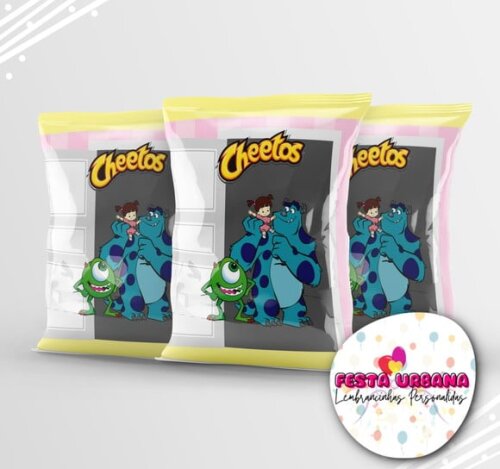 Saquinho para Salgadinho Personalizado Monstros S.a. Personalizado | Festa Infantil