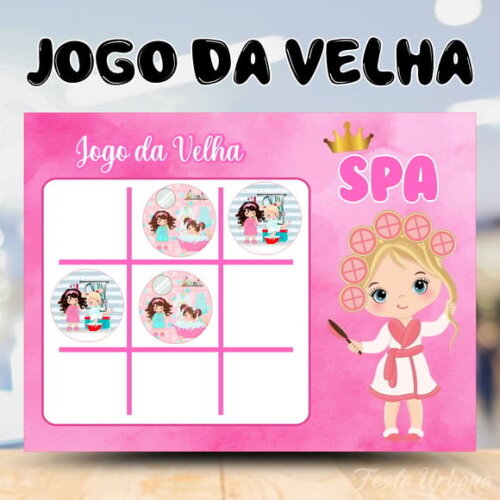 Jogo da Velha Spar Personalizado | Lembrancinha Festa Infantil