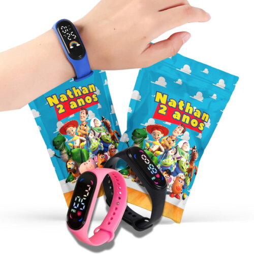 Relógio Infantil Personalizado Toy Story | Lembrancinha Festa Infantil