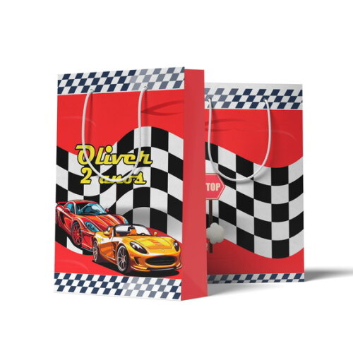 Sacolinha Personalizada G Carros Relâmpago Mcqueen | Lembrancinha Festa Infantil