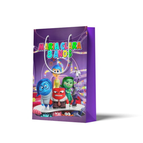 Sacolinha Personalizada G Divertidamente | Lembrancinha Festa Infantil