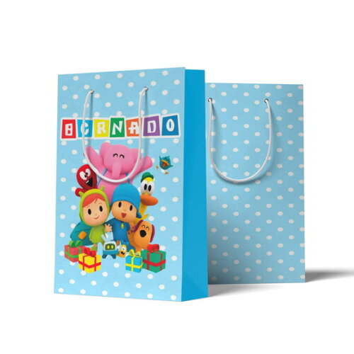 Sacolinha Personalizada G Pocoyo | Lembrancinha Festa Infantil