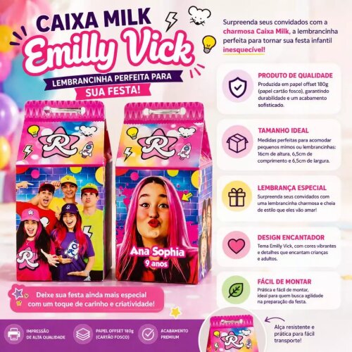 Kit Pegue e Monte Emilly Vick Os Rosas \| Artesanou