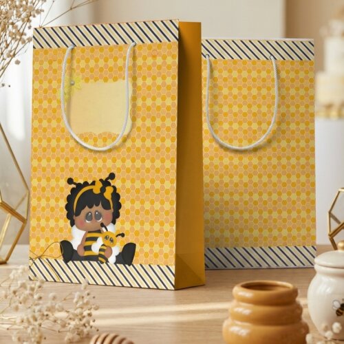 Sacolinha Personalizada G Abelhinha | Lembrancinha Festa Infantil