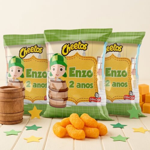 Salgadinho Personalizado Chaves | Cheetos ou Fandangos