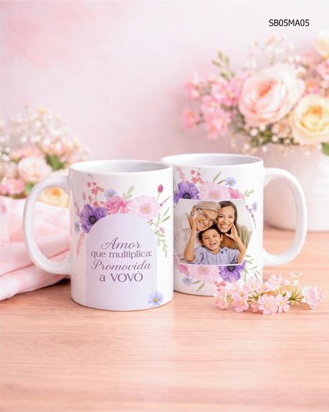 Caneca de Porcelana Dia das Mãe - Presente Exclusivo Mãe
