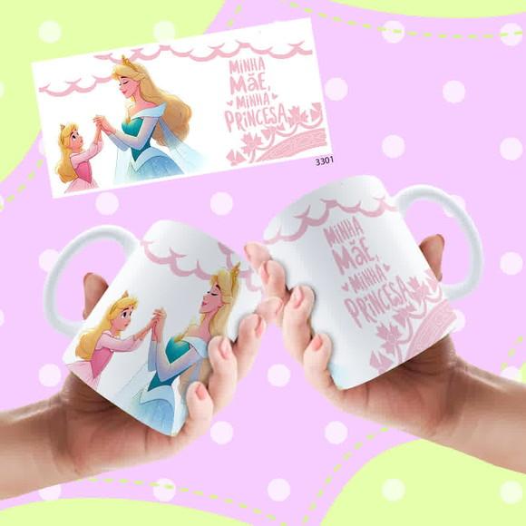 Caneca de Porcelana Dia das Mães Personalizada