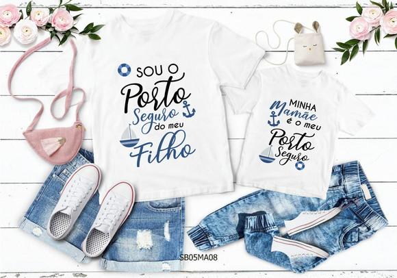 Kit 2 Camisetas Dia das Mães Personalizada - Porto Seguro