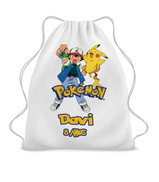 25 Bolsinha Sacochila Mochila Pokemon