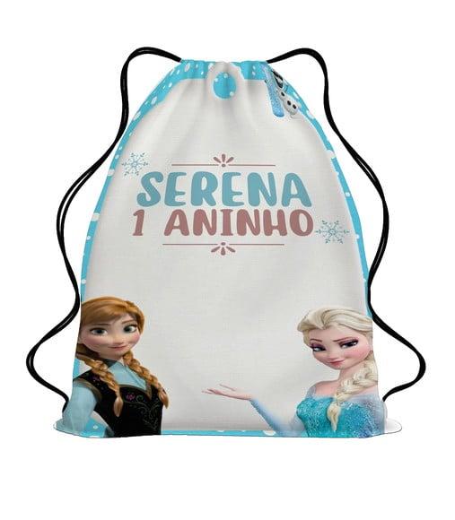 50 Bolsinha Sacochila Mochilinha Frozen - Mochila Frozen
