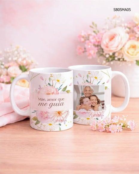 Caneca Dia das Mães - Personalizada com Foto e Frase