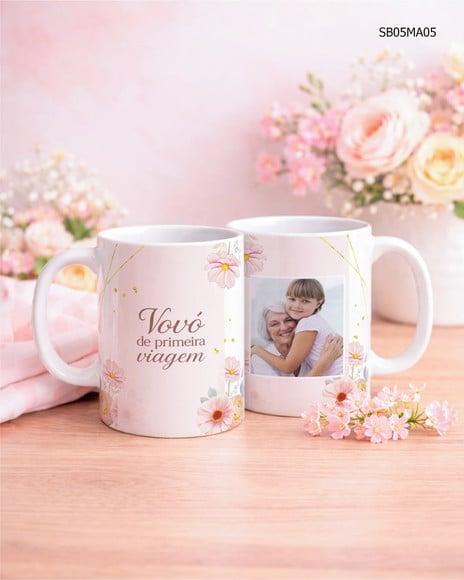 Caneca Dia das Mães - Personalizada com Foto e Frase
