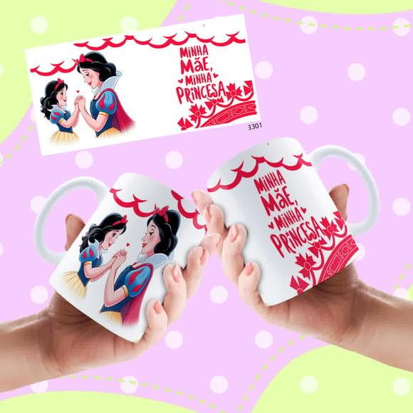 Caneca Personalizada Dia das Mães - Princeas