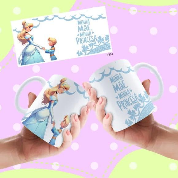 Caneca Personalizada Dia das Mães - Princeas
