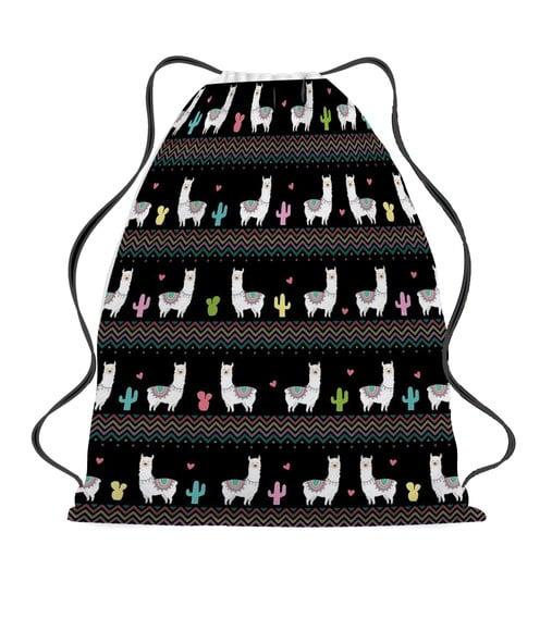 20 Bolsinha Sacochila Mochila Lhama - Lembrancinha Lhama