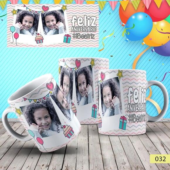 Caneca de Porcelana Personalizada Anivesário