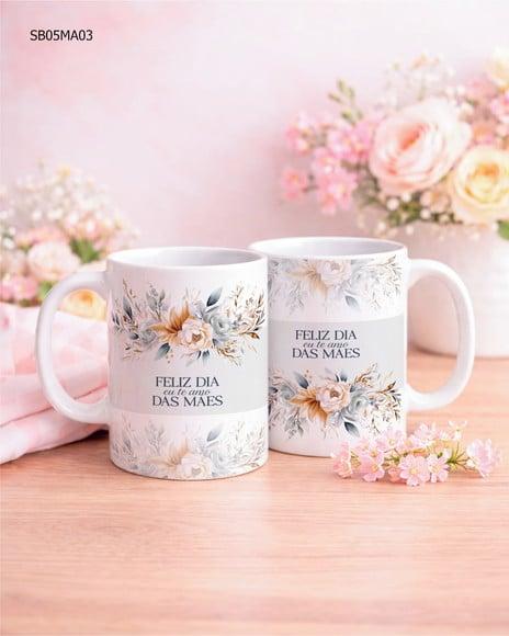 Caneca Dia das Mães Presente Criativo e Afetivo