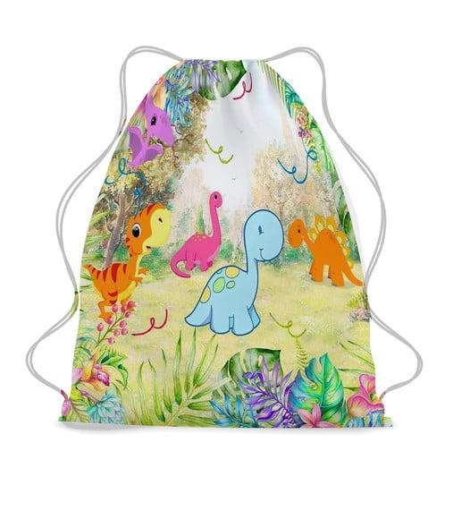 30 Mochila Sacochila Mochilinha Dino Baby- Dinossauro