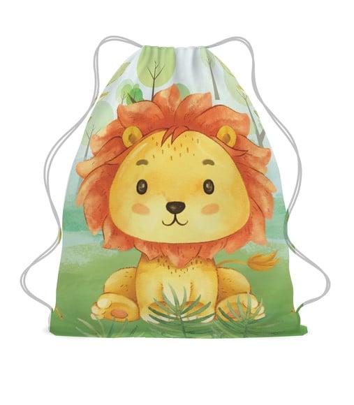 40 Bolsinha Sacochila Mochila Leãozinho Personalizada