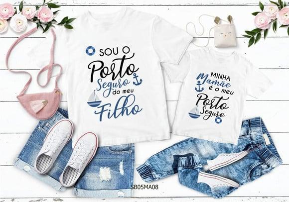 Kit 2 Camisetas Dia das Mães Personalizada - Porto Seguro