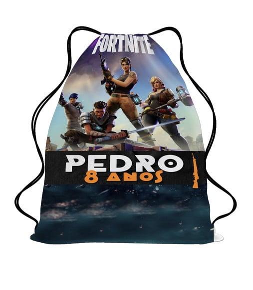 Kit 40 Bolsinha Sacochila Mochilinha Fortnite -game Fortnite