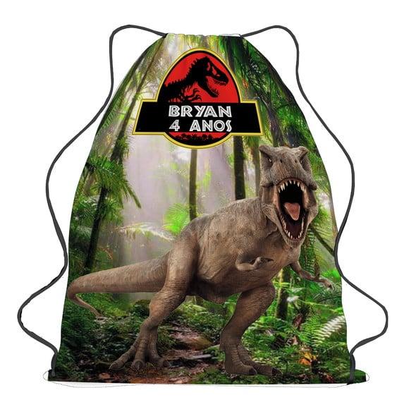 20 Bolsinha Sacochila Mochila Jurassic Park - Dinossauros