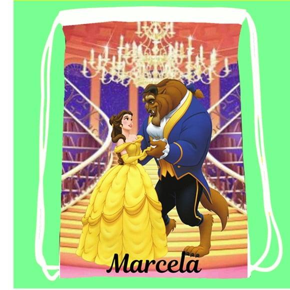 20 Lembrancinha Mochila Personalizada Saco Bela e Fera