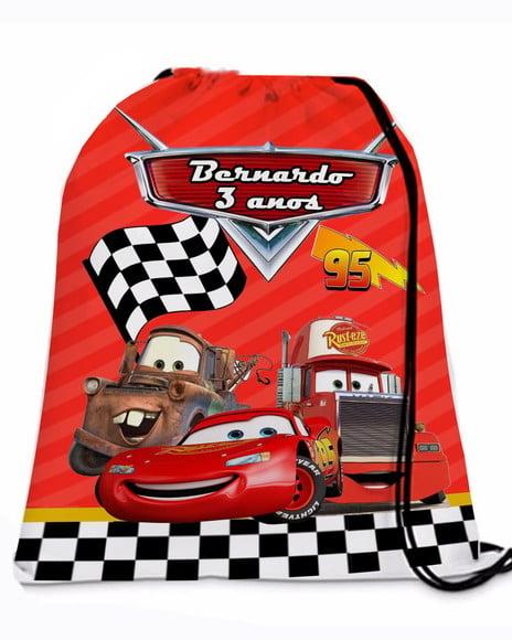 20 Mochila Personalizada Carros Disney - Carros