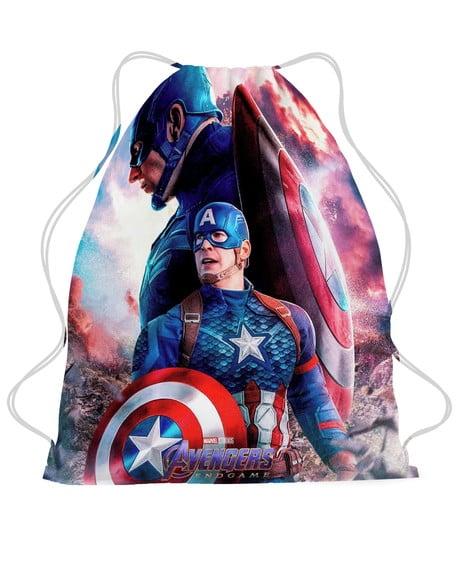 20 Mochila Personalizada Capitão América - Vingadores