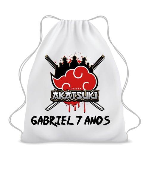 20 Mochila Sacochila Lembrancinha Personalizada Naruto-ninja