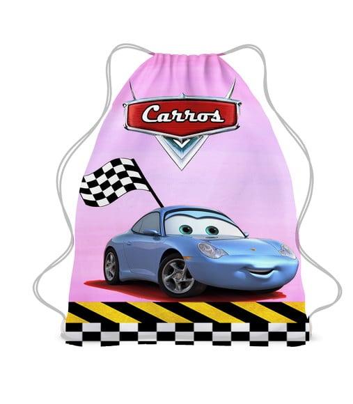 20 Mochila Sacochila Personalizada Carros Disney -sally