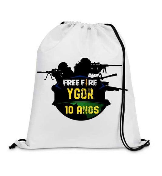 25 Mochila Saco Free Fire Game- Copa do Brasil