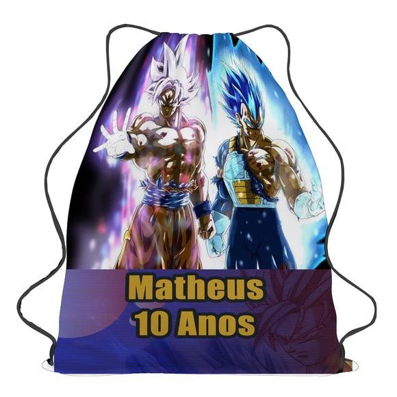 25 Mochila Sacochila Mochilinha Dragon Ball