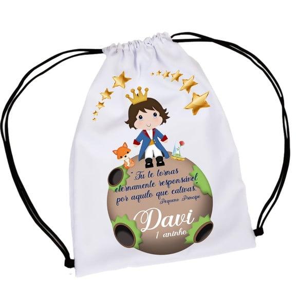30 Lembrancinha Sacochila Mochila Pequeno Principe