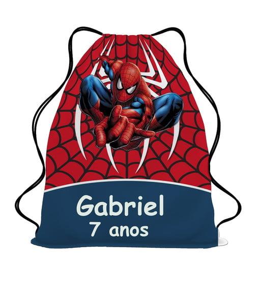 30 Sacochila Mochila Homem Aranha - Aniversário