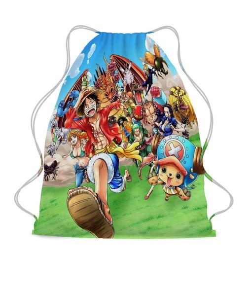 35 Lembrancinha Sacochila Mochila One Piece Personalizada